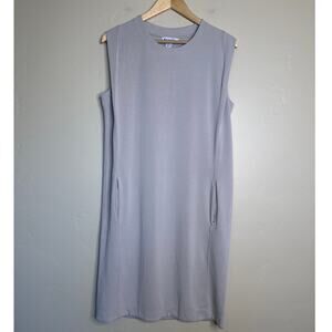 Athleta Seasoft Tank Dress in Gray Abalone Medium T